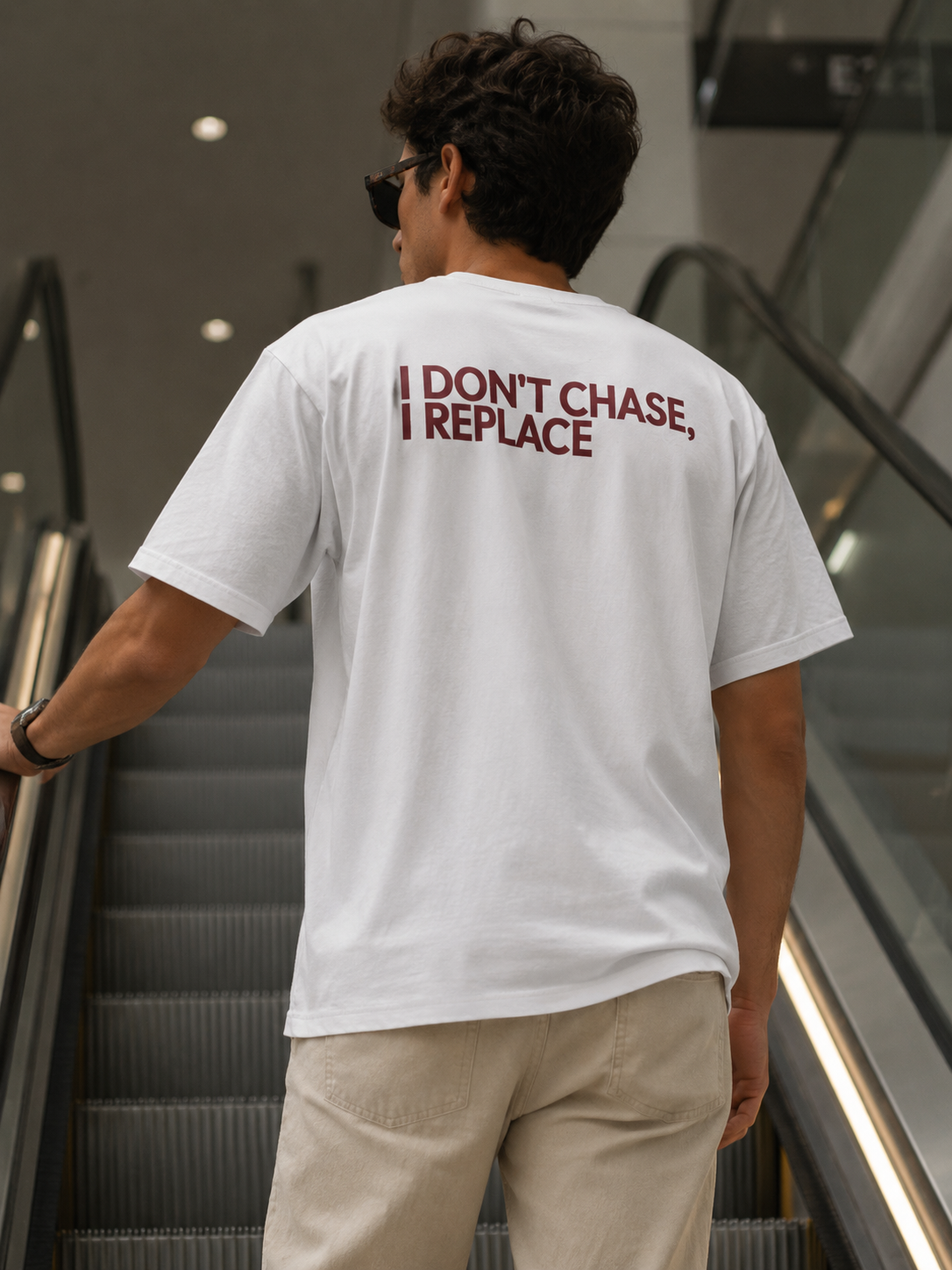 T-Shirt — "I Don't Chase, I Replace"